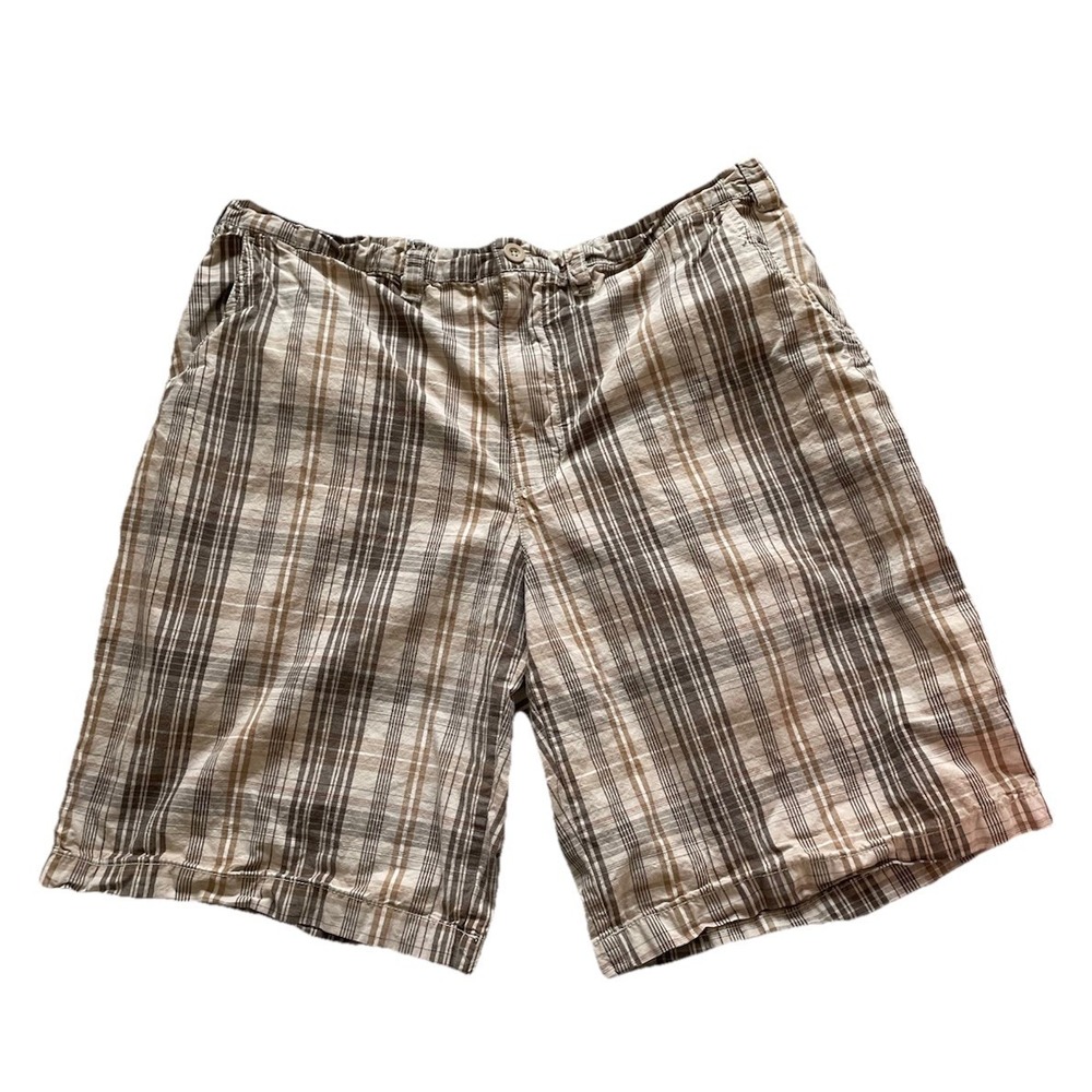 Mossimo Men's Vintage Plaid Shorts Men's Size 38 (37)/10 Brown Tan Y2K Preppy